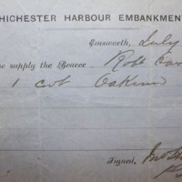 Request for supply from Chichester Harbour Embankment