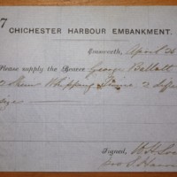 Request for supply from Chichester Harbour Embankment