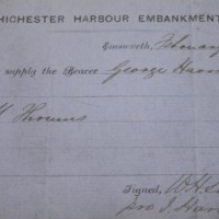 Request for supply from Chichester Harbour Embankment