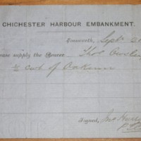 Request for supply from Chichester Harbour Embankment