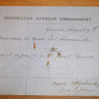 Request for supply from Chichester Harbour Embankment
