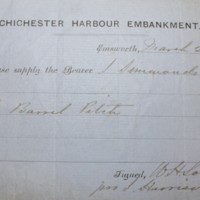 Request for supply from Chichester Harbour Embankment
